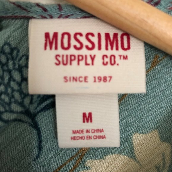Mossimo | Blue Floral Print Cold Shoulder Top - Picture 3 of 5